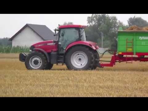 Wywóz obornika z kurnika 2016 case 125 i unia tytan 11t