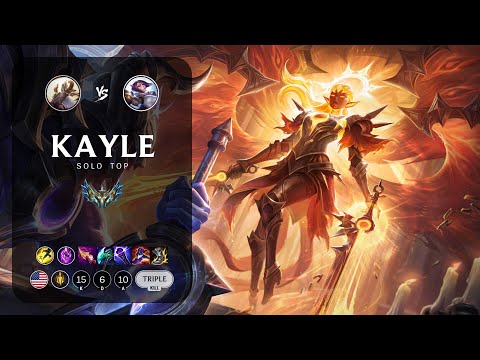 Kayle Top vs Fiora - NA Challenger Patch 13.3