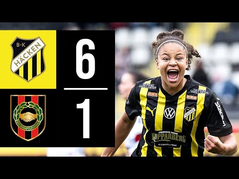 HIGHLIGHTS | HÄCKEN 6-1 BROMMAPOJKARNA | DAMALLSVENSKAN