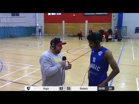 Ben Brown Manchester Magic Basketball MVP v Birmingham Rockets NBL D2 6/11/21