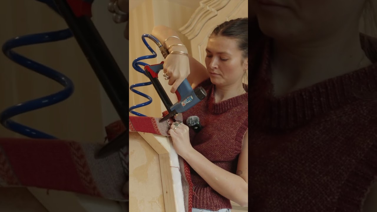 MY ESSENTIAL UPHOLSTERY TOOLKIT.. check out my long form video on YouTube 🧵🪡🔨 #upholstery