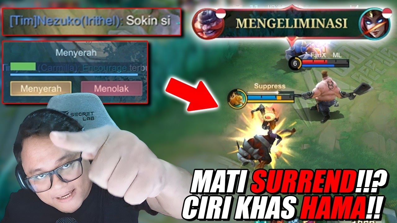 Bayangin lu lagi main serius tapi ada ANOMALI yg kerjanya BACOT sama SPAM SURRENDER!