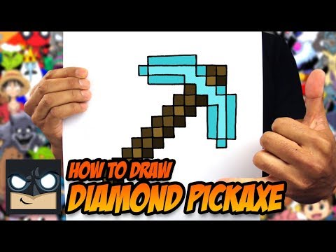 How to Draw A Minecraft Pickaxe