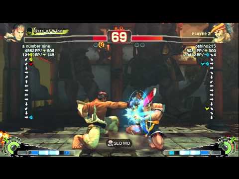 a number nine (Ryu) vs Oshino (Adon) - AE 2012 Match *720p*