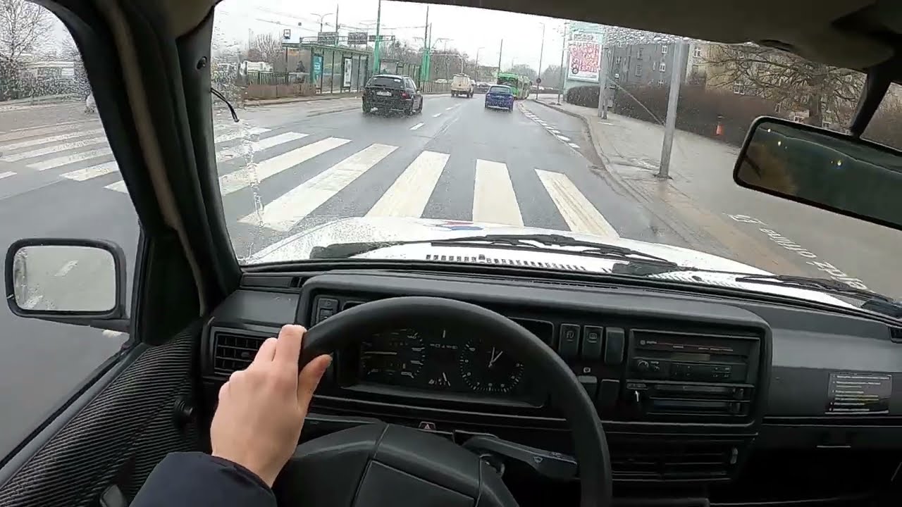 1991 Volkswagen Golf II [ 1.3 55 HP] POV TEST DRIVE ...