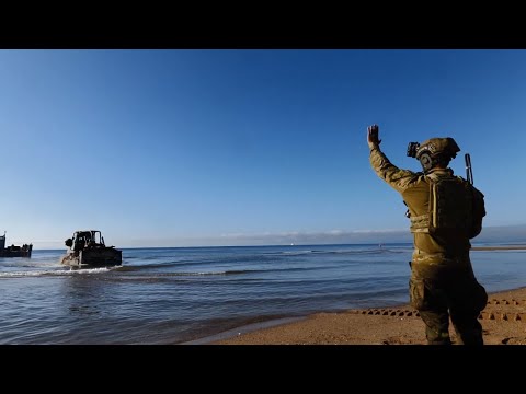 US Marines, British Royal Marines, JGSDF Conducting Amphibious Landing Exercise Talisman Sabre 21