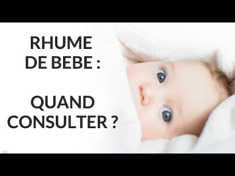 comment soigner bebe d'un rhume