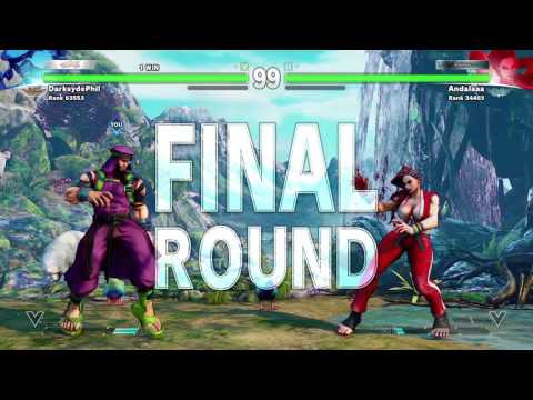 SFV MP Warmup Session April 18, 2016 pt8 - One False Move vs. Laura