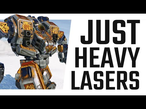Just Heavy Lasers on the Hellbringer Virago - Mechwarrior Online The Daily Dose #1029