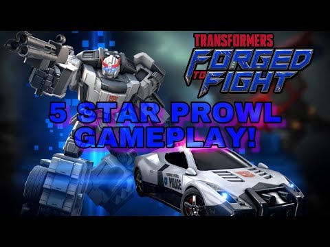 Transformers forged to fight 5 start prowl game play!