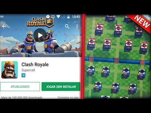 COMO JOGAR NOVO CLASH ROYALE ATUALIZADO ANTES DA HORA !