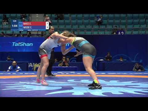 1/4 WW - 76 kg: E. MAEE (EST) v. E. WIEBE (CAN)