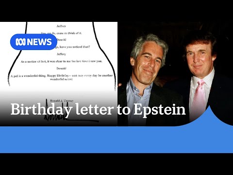  Donald Trump denies writing birthday letter to Jeffrey Epstein