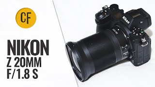 Video thumbnail for Nikon Z 20mm f/1.8 S lens review with samples by Christopher Frost