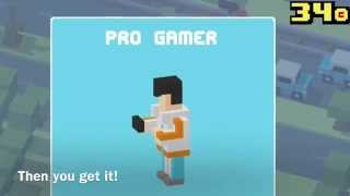How To Get Pro Gamer In Crossy Road!