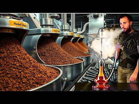 Part of a video titled How HOOKAH TOBACCO is Made in Factory - YouTube