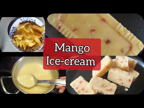Mango Ice-cream Recipe #icecream #popsicle  @todayscreationbysurjeet355