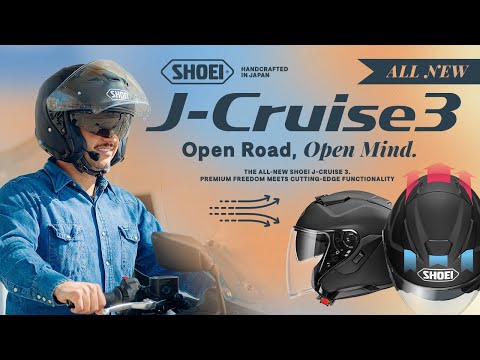 SHOEI J-Cruise 3 | The Ultimate Open-Face Touring Helmet SHOEI J-Cruise...