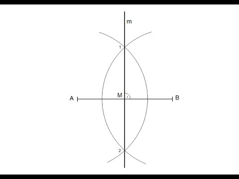 Constructing the perpendicular bisector of a line segment