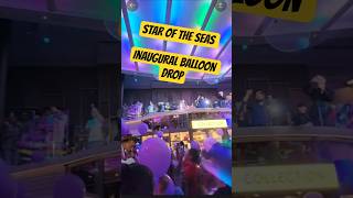 Amazing Inaugeral Balloon Drop | Royal Caribbean's Brand New Star of rhe Seas #staroftheseas #fyp