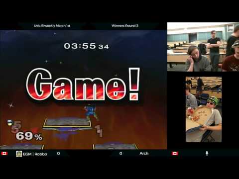 UVic Biweekly March 1st - EGM | Robbo (Cpt. Falcon) vs Arch (Fox) - Winner's Round 2