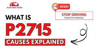 dtc p2715 quickly Fix