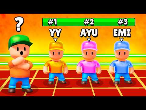 Can I Blind Rank the TOP 3 Stumble Guys Players by Skill?