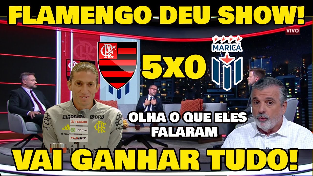 IMPRENSA VAI A LOUCURA COM GOLEADA DO MALVADÃO! FLAMENGO 5x0 MARICÁ - FLAMENGO CAMPEÃO!