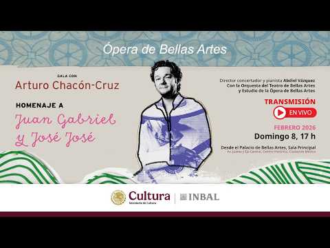 Gala con Arturo Chacón. Homenaje a Juan Gabriel y José José / Ópera de Bellas Artes