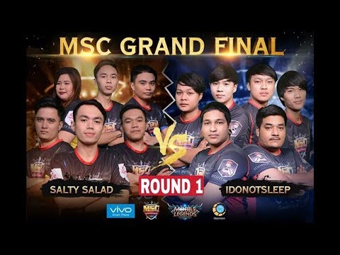 MSC Grand Final SALTY SALAD VS IDONOTSLEEP - Mobile Legends Five Nations Final