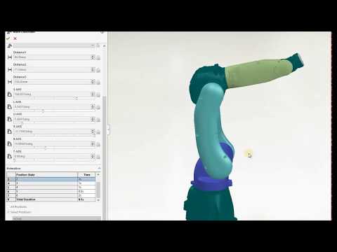 Solidworks Mate Control : Robot animation