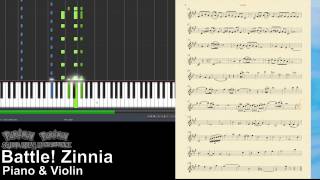 Pokémon ORAS - Battle! Zinnia (violin & piano score)