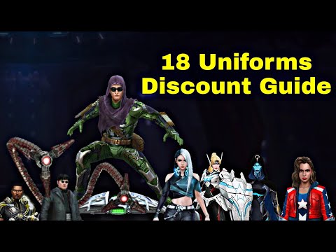 Uniforms Discount April 2022 And 18 Uniforms Guide - Marvel Future Fight