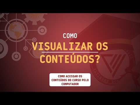 Como visualizar os conteúdos das aulas pelo computador
