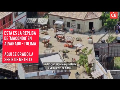 Replica del pueblo 'Macondo' en Alvarado Tolima.Aqui se grabó la serie de Netflix
