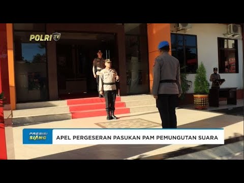 KAPOLDA MALUT PIMPIN APEL PERGESERAN PASUKAN PAM PEMUNGUTAN SUARA PILKADA 2024