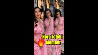 Nora Fatehi Looks Stunning | 😱 Oops CAN'T Handle Her Saree | #norafatehi #shorts #exlusive