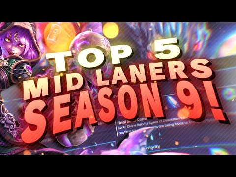 TOP 5 MID LANERS Season 9