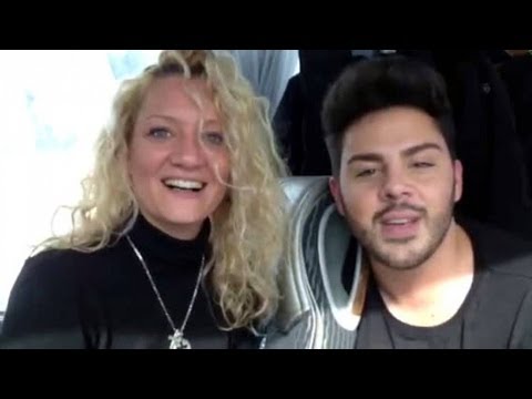 Juliette Schoppmann und Pino Severino grüßen die OK!-Fans