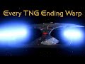 Every Star Trek TNG Ending Warp