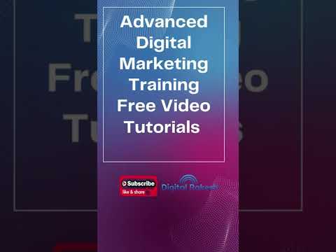 Digital Marketing Training Free Video Tutorials