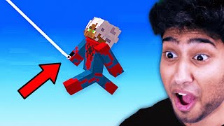 REAL Spider-Man Swinging in Minecraft!