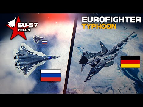 EF-2000 Eurofighter Typhoon Vs Su-57 Felon | Tu-22M Intercept | Digital Combat Simulator | DCS |