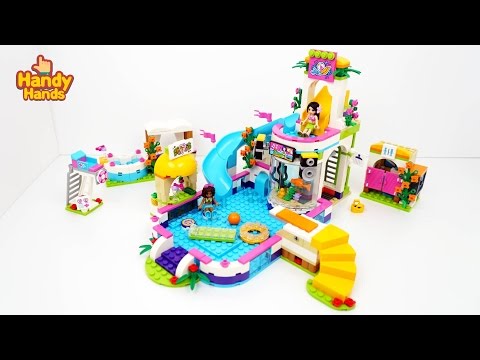 LEGO Friends 41313 Heartlake Summer Pool Speed Build Review