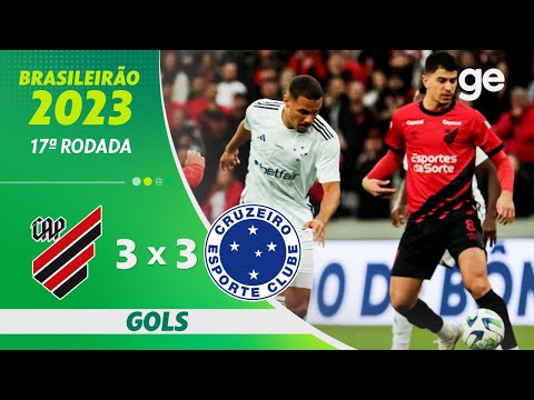 ATLÉTICO-PR 3 X 3 CRUZEIRO | GOLS | 17ª RODADA BRASILEIRÃO 2023 | ge.globo
