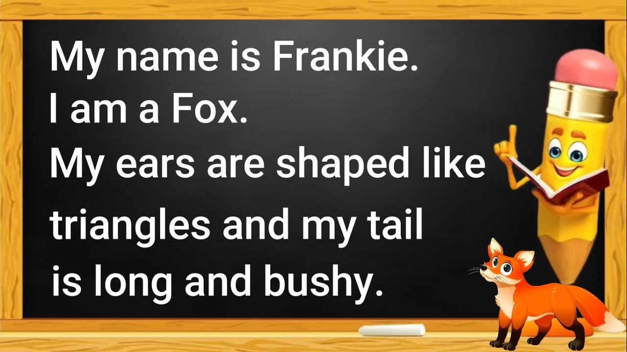 READING COMPREHENSION - FRANKIE THE FOX
