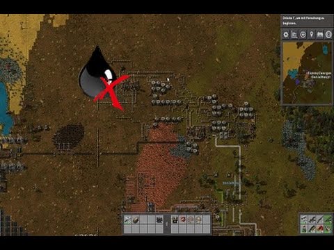 Factorio Tutorial #1 Wie man eine Öl-Verarbeitung nicht bauen sollte