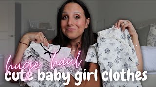 HUGE BABY GIRL CLOTHING HAUL | janie & jack, lou lou & company, baby gap, & carters!