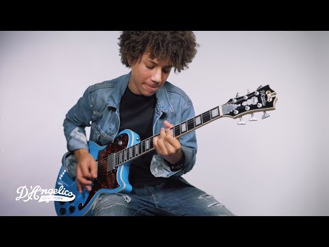D'Angelico Premier Brandon "Taz" Niederauer Atlantic - Sonic Blue image 13
