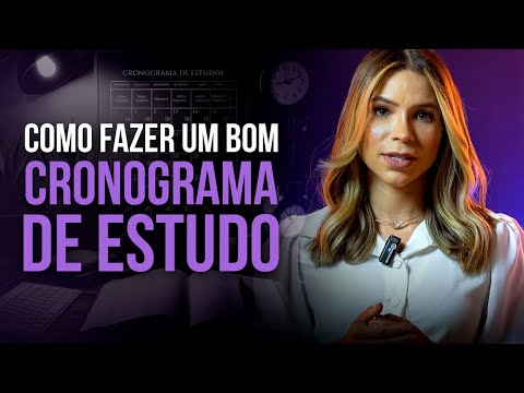 How to make a good STUDY SCHEDULE - Prof. Laryssa Neves